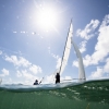 Star Class 8396 sailing at the Bacardi Cup, Bacardi Miami Sailing Week, day three.